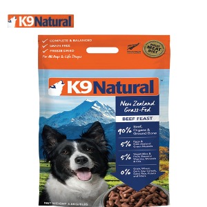 [K9 Natural] 동결건조 비프(소고기) 피스트 독 3.6kg